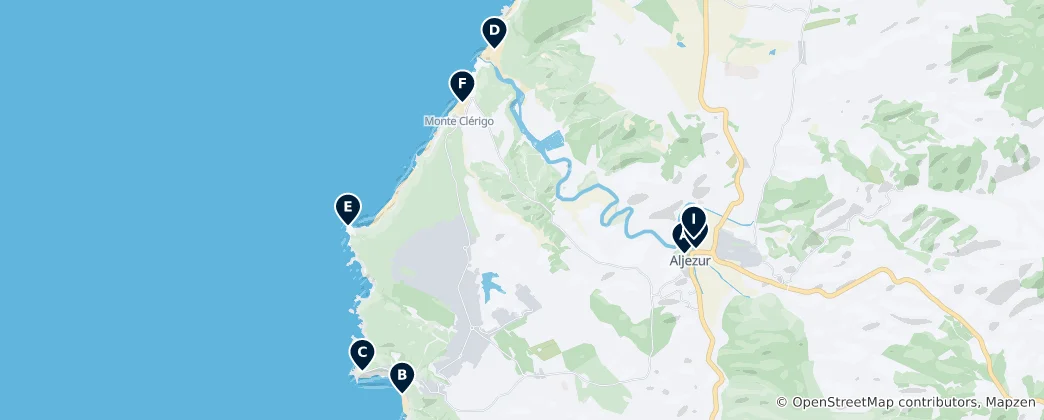 Mapa Aljezur Essentials