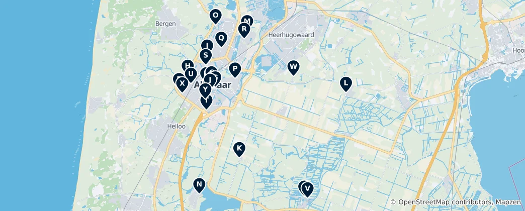 Mappa di Alkmaar's Religious Heritage