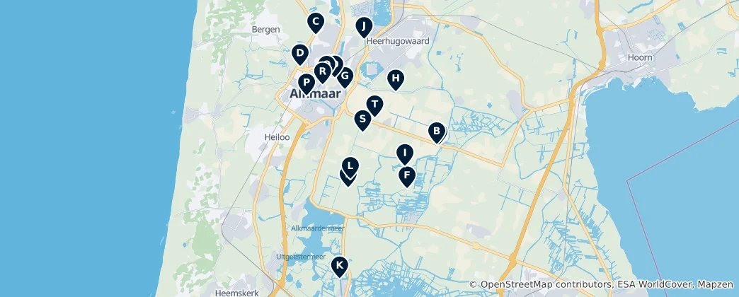 Mappa di Historic Dutch Windmills