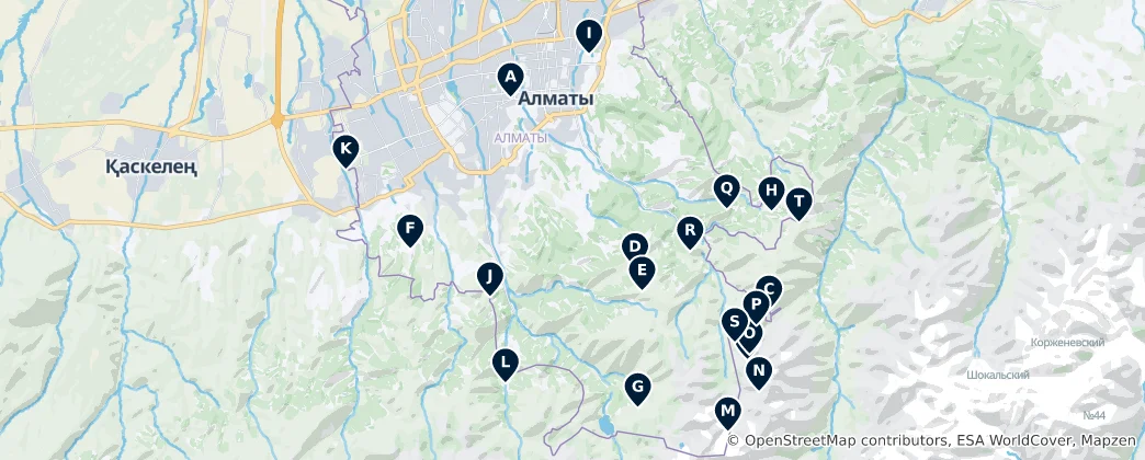 Map of Majestic Mountain Views