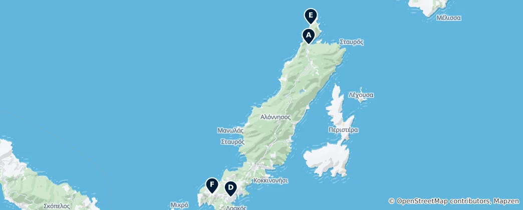 Mappa di Religious Sites