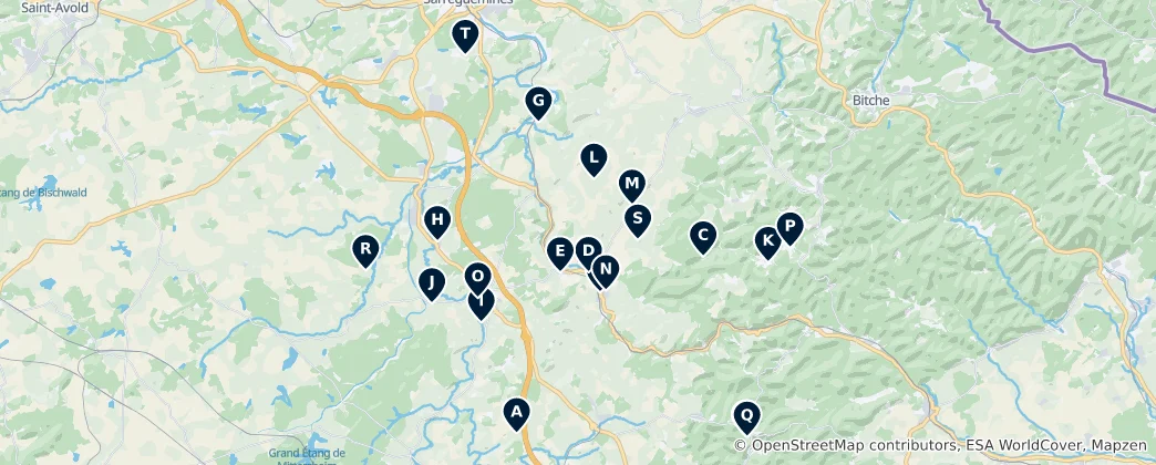 Map of Historic Churches and Chapels
