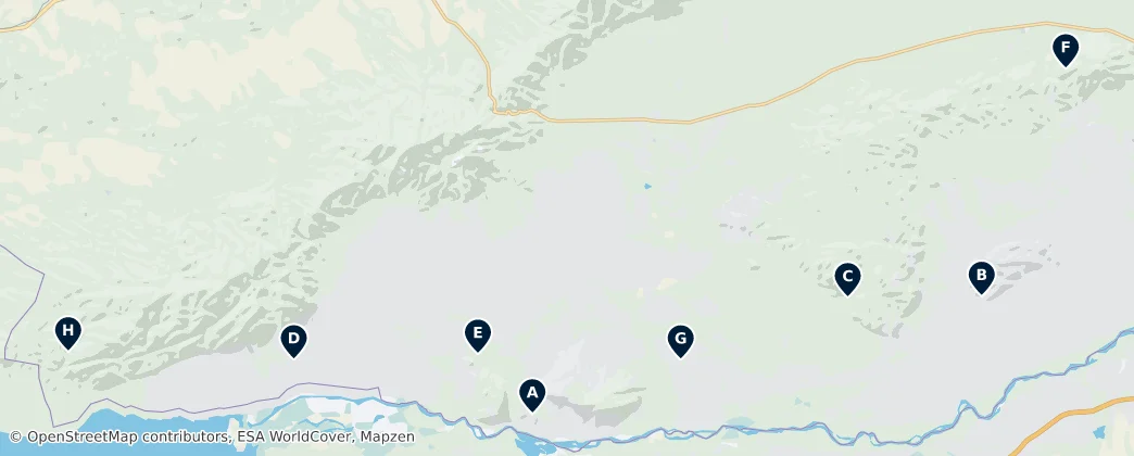 Mapa Altyn-Emel National Park Essentials