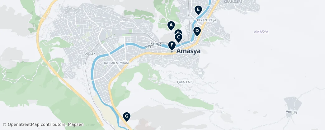 Best of Amasya — Térkép