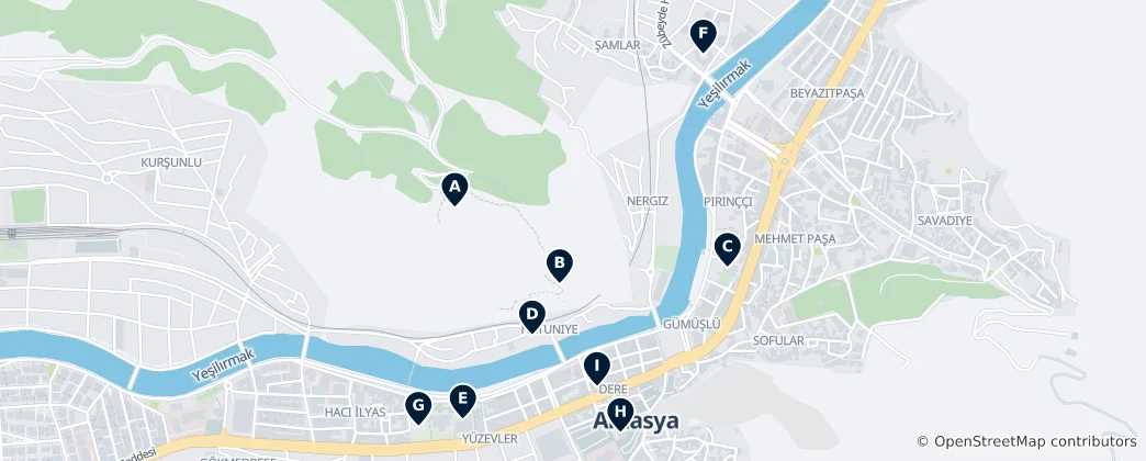 Mapa Amasya Merkez Essentials