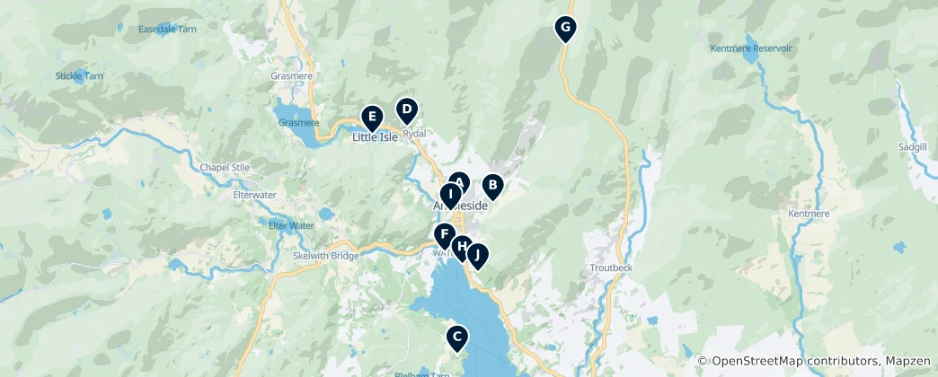 Mapa Ambleside Essentials
