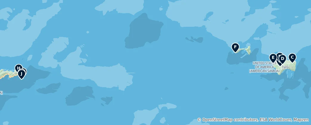 Mappa di Natural Wonders