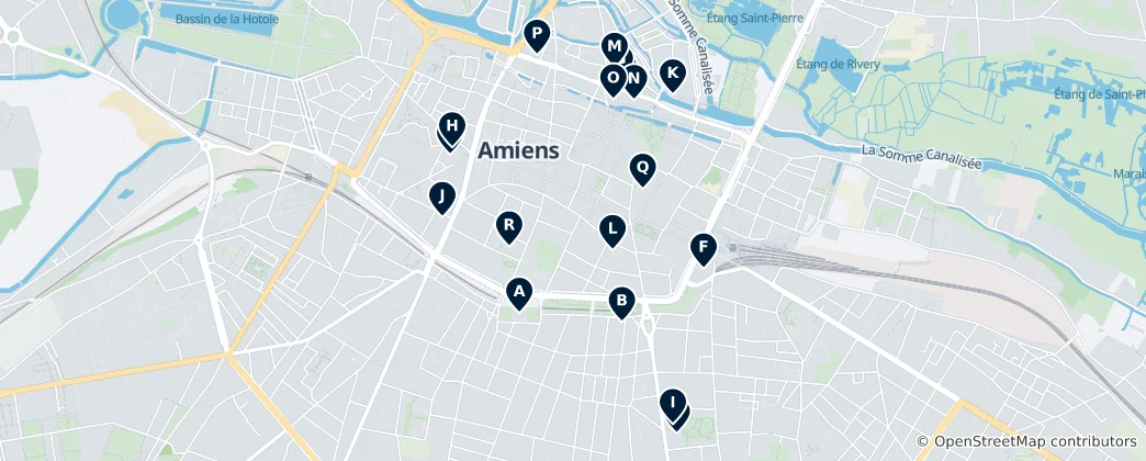 Karte von Amiens Cultural Institutions