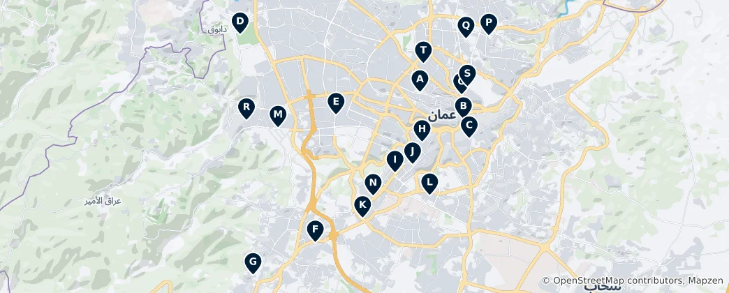 Map of Amman's Sacred Sites