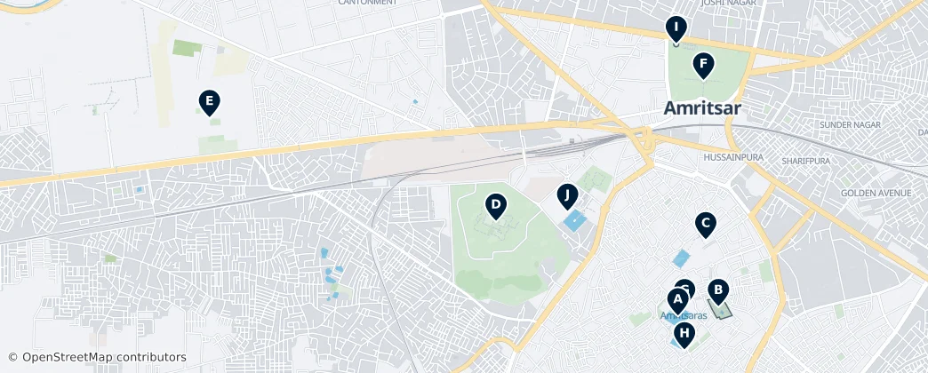 Amritsar Essentials — Map