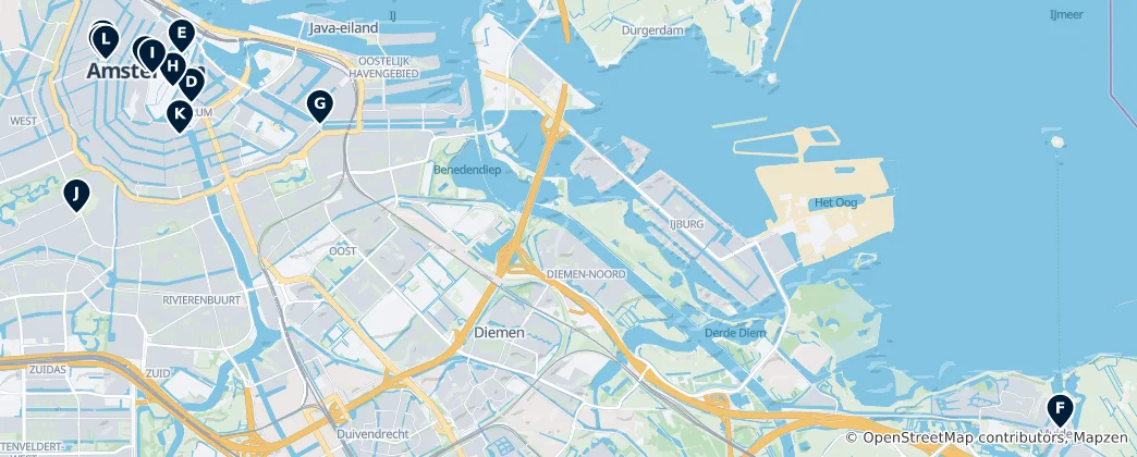 Mappa di Historic Landmarks