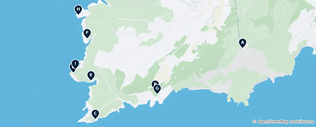 Carte de Best Viewpoints in Capri