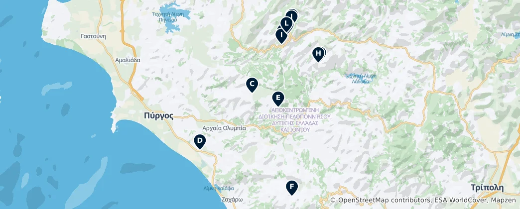 Mapa De Greek Orthodox Sites