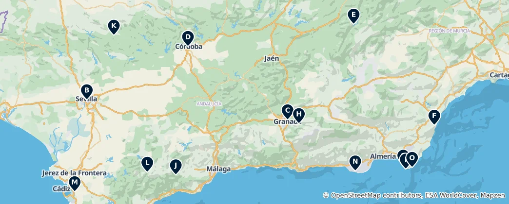 Mappa di Parks, Gardens & Viewpoints