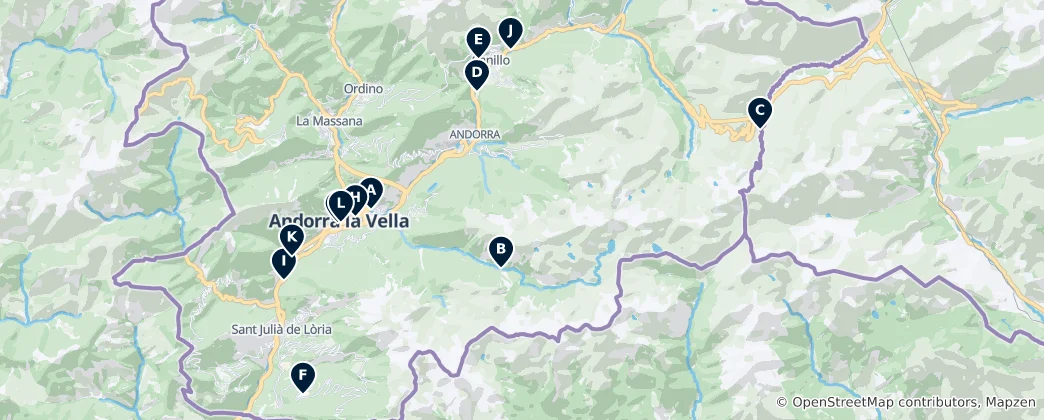 Map of Andorra Essentials