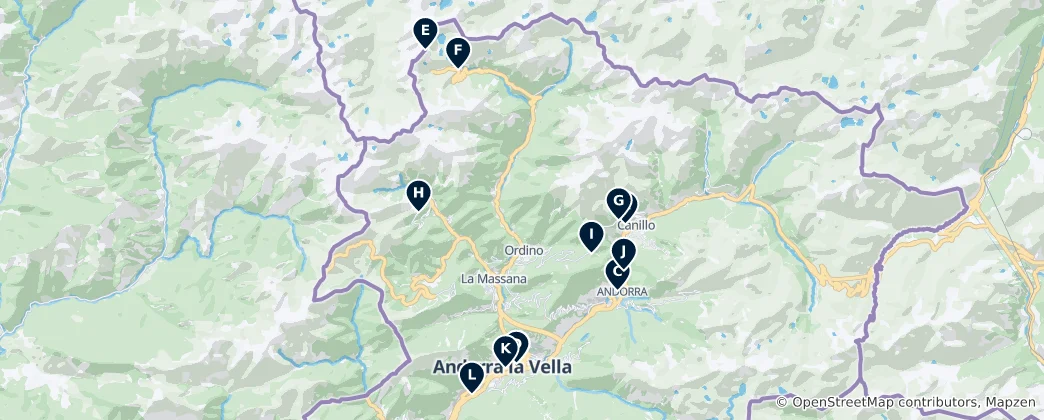 Map of Iconic Viewpoints & Monuments