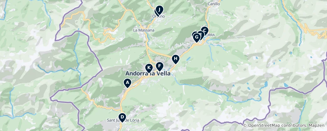 Mapa Museums & Culture