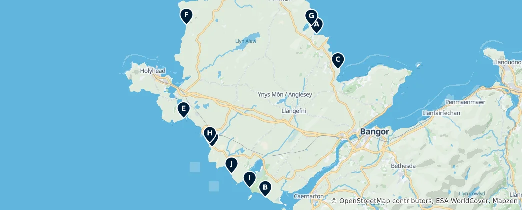 Map of Beautiful Beaches