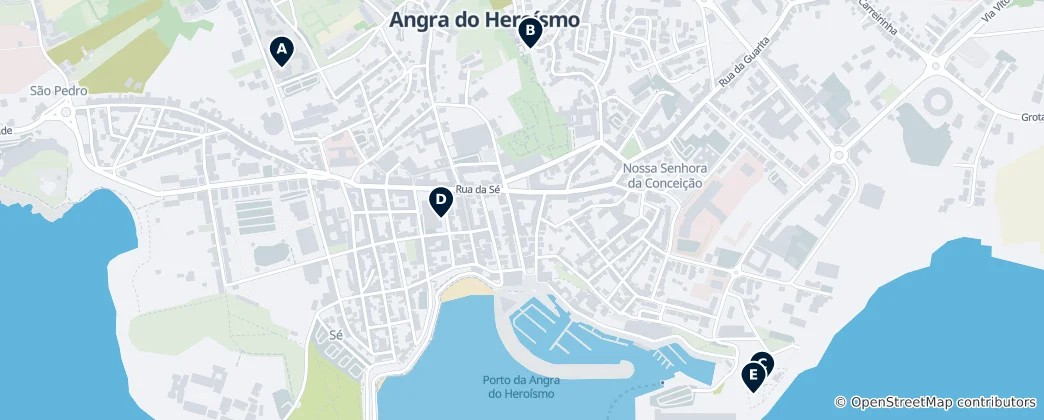 Map of UNESCO Heritage in Angra