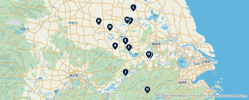 Mapa Parks & Fun Destinations