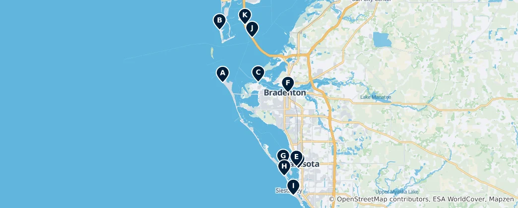 Mappa di Anna Maria Island's Absolute Essentials