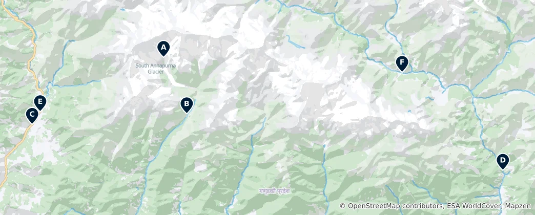 Mapa de Hidden Natural Wonders