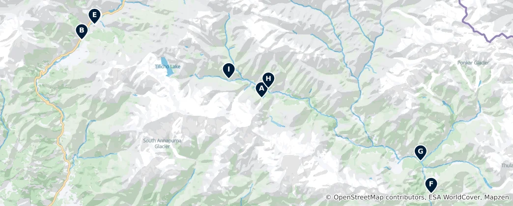 Map of Sacred Buddhist Sites