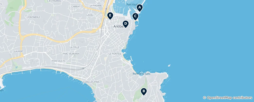 Map of Editor's Choice Selections