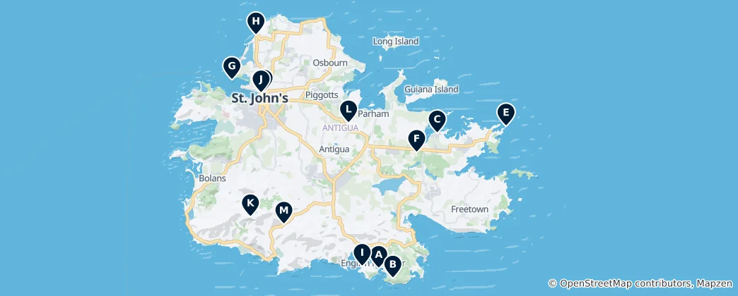 Map of Antigua and Barbuda Essentials