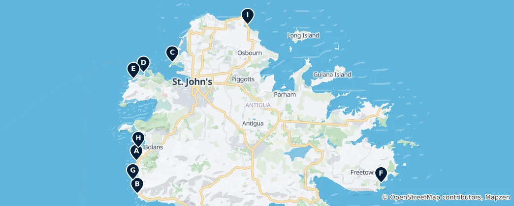 Map of Best Beaches