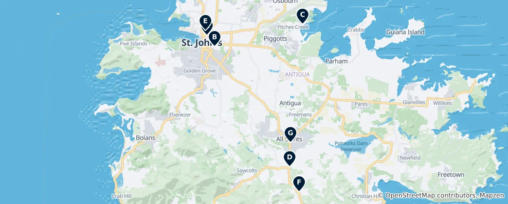 Map of Historic Churches & Cathedrals