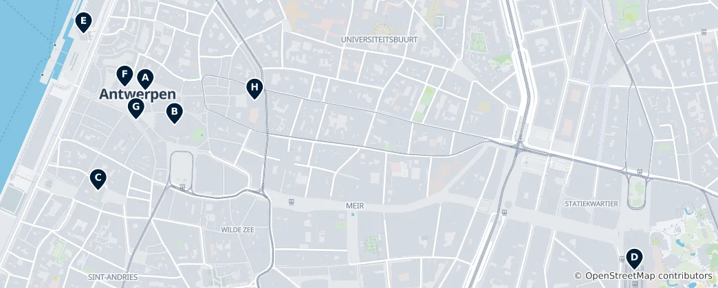 Map of Antwerpen's Essential Treasures
