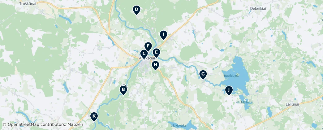 Anykščiai Essentials — Mappa