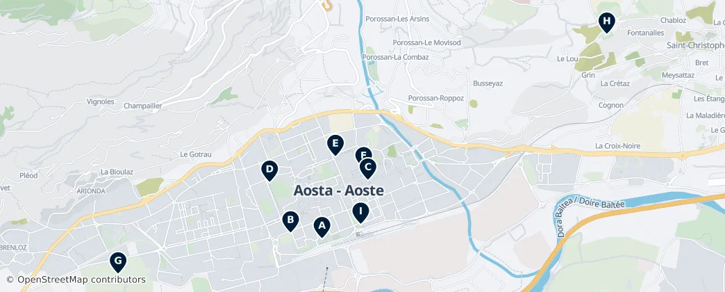 Towers and Castles of Aosta — Carte