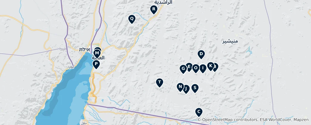 Mappa di Jordan's Desert Vistas