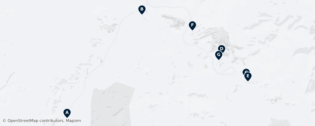 Map of Iconic Arches of Utah
