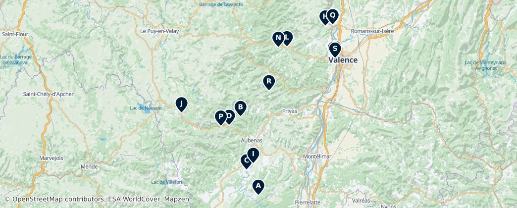 Mapa de Taste of French Regions