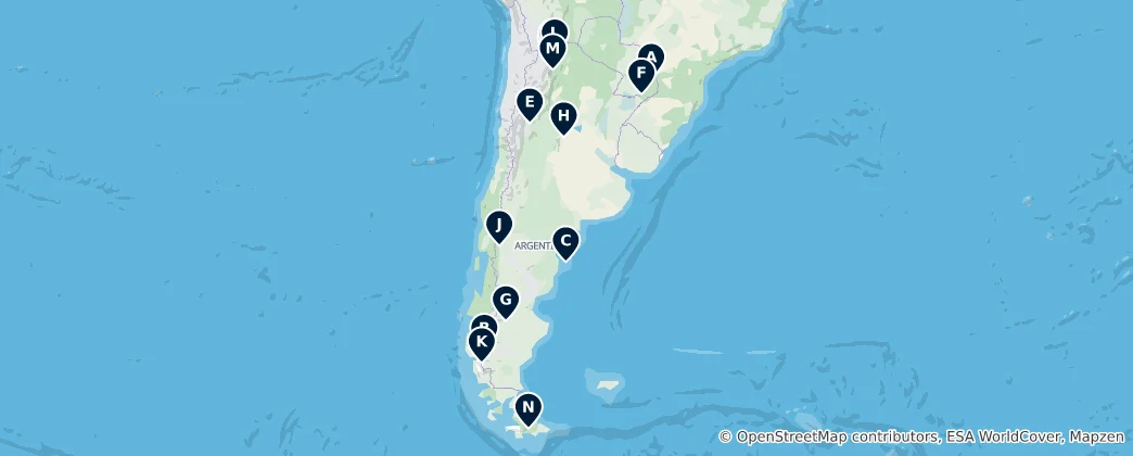 Map of Argentina Essentials