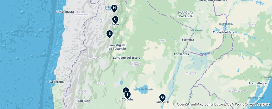 Mappa di Historic Churches & Cathedrals