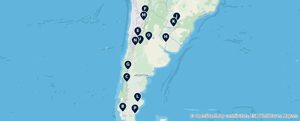 Map of National Parks & Nature