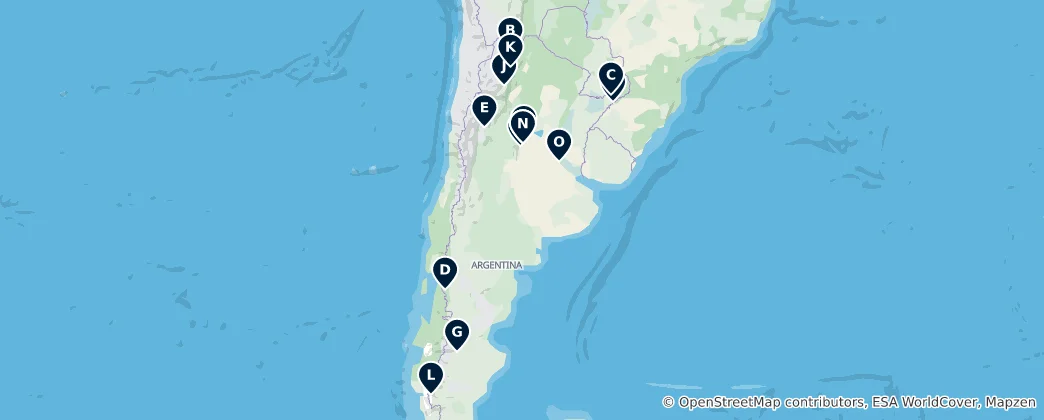Map of UNESCO Heritage Sites