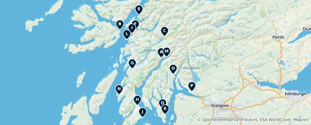 Mappa di Historic Castles & Forts