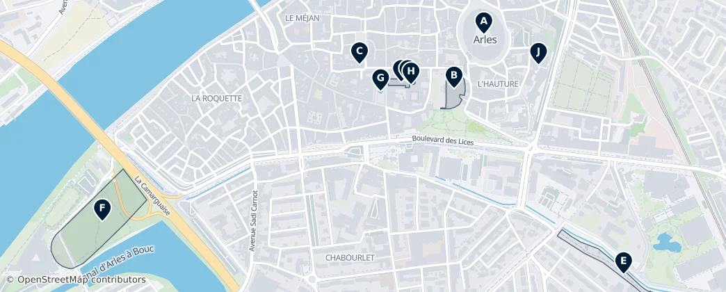 Roman Heritage of Arles — Mapa