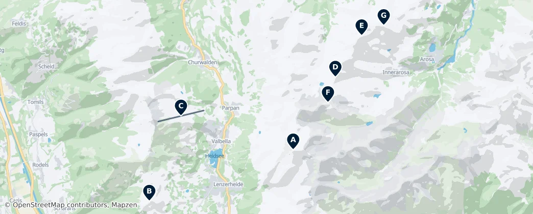 Alpine Peaks & Views — Map