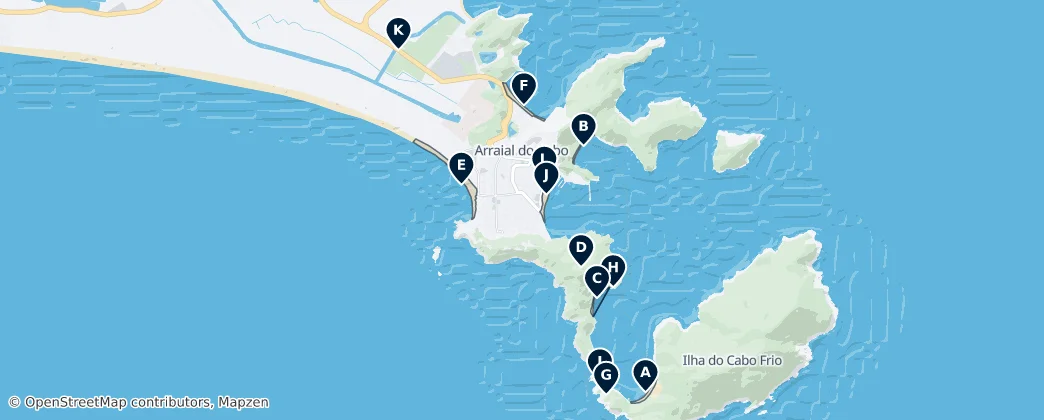 Arraial do Cabo Essentials — 地图