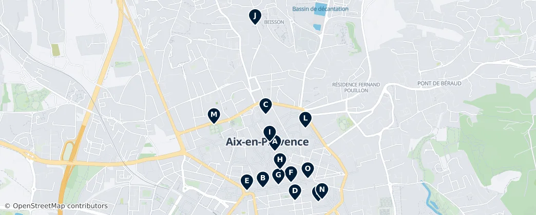 Mapa arrondissement d'Aix-en-Provence Essentials
