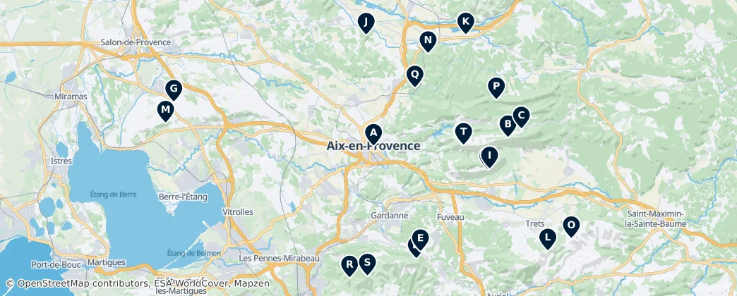 Mapa Parks and Viewpoints