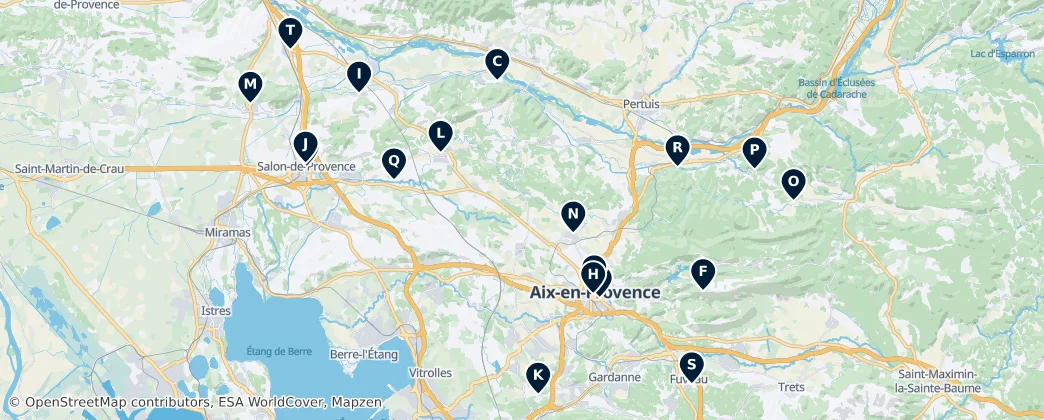 Mapa Provence's Sacred Heritage