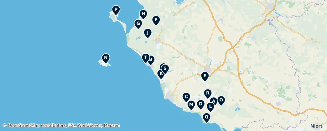Mapa Historic Churches and Religious Sites