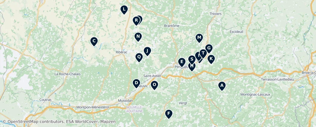 Mapa Historic Castles & Manors
